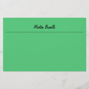 Smaragdgroene Vlakke Zakelijke Stijl Briefpapier