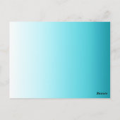 Smaragdgroene wateren Tabel Kaart Nr. 1 | aqua (Achterkant)