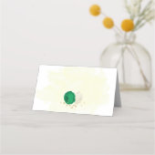 smaragdgroene & witte bloemen botanische bruiloft (Achterkant)