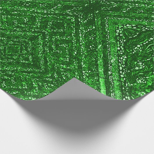 Smaragdmozaïektegels Cadeaupapier (Hoek)