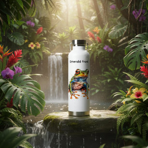 Smaragdoog Regenwoud Kikker Waterfles