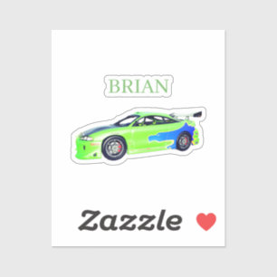 Smaragdwagensnelweg van de Groene Horizon Sticker