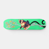 smaragdzwarte citroenplank skateboard (Horizontaal)