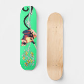 smaragdzwarte citroenplank skateboard (Voorkant)