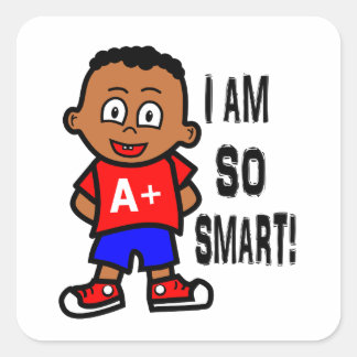 Smart African American Boy Stickers