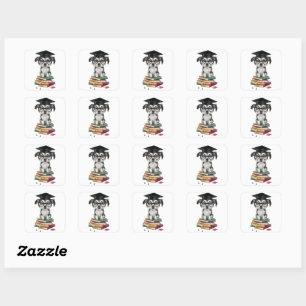 Smart Afstuderen Dog Sticker – Schattigee Pup met