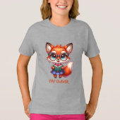 Smart and Clever Fox T-shirt (Voorkant)
