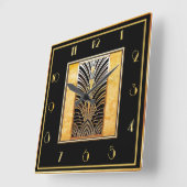 Smart Art Deco Vierkante Klok (Hoek)