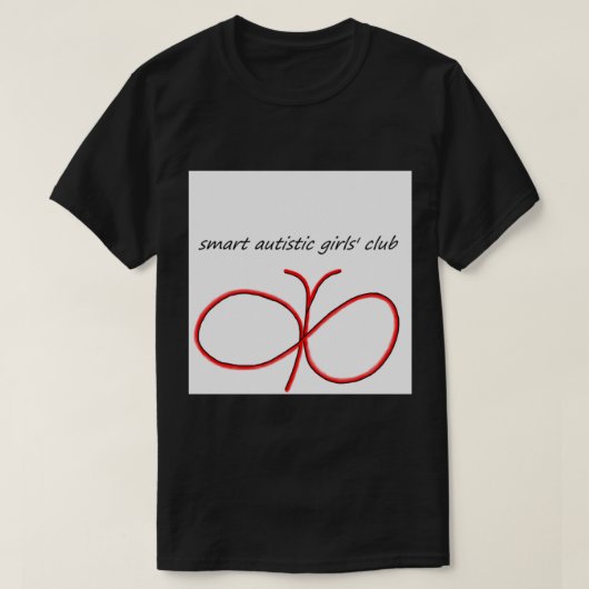 smart autistieke meiden_ club t-shirt (Design voorkant)