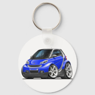Smart Blue Car Sleutelhanger