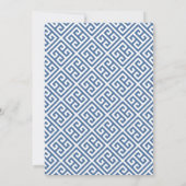 Smart Blue en Green Monogram Brunch met Passen get Kaart (Achterkant)