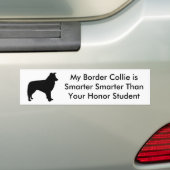 Smart Border Collie Bumpersticker (Op auto)
