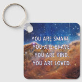 Smart Brave Kind Geliefd Sleutelhanger (Voorkant)