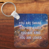 Smart Brave Kind Geliefd Sleutelhanger (Voorkant)