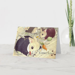 SMART BUNNIES beroemd gemaakt door Kathy Borla Feestdagen Kaart