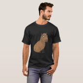 Smart Capybara met Bril Work Outfit Home Office T-shirt (Voorkant volledig)