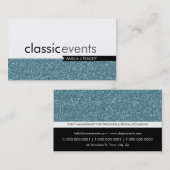 SMART CARTE DE VISITE simple brillance texture ble (Devant / Derrière)