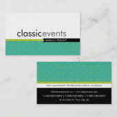 SMART CARTE DE VISITE :: simple classe minimale 20 (Devant / Derrière)