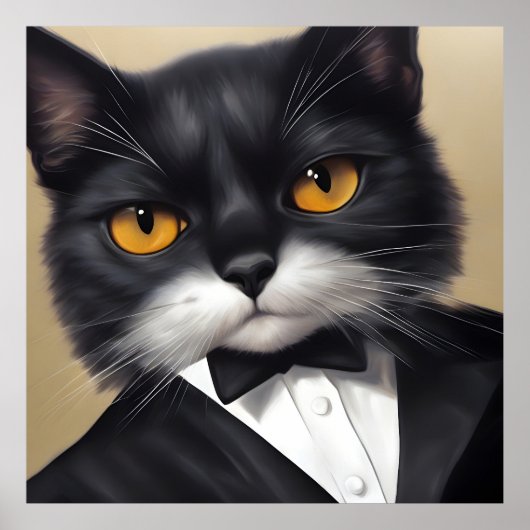 Smart Cat Poster (Voorkant)