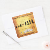 Smart Caveman : Do Math Advance Mankind Stickers (Enveloppe)