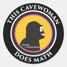 Smart Cavewoman Stickers: Deze Cavewoman doet Wisk