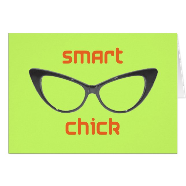 Smart Chick Geek Eyeglasses (Voorkant Horizontaal)