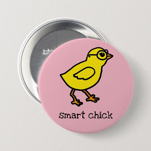 Smart Chick - Grote Button (Voorkant /achterkant)
