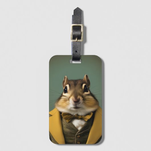Smart Chipmunk Bagagelabel (Voorkant (verticaal))