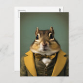 Smart Chipmunk Briefkaart (Voorkant / Achterkant)
