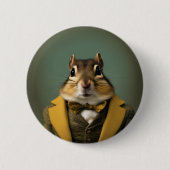 Smart Chipmunk Ronde Button 5,7 Cm (Voorkant)