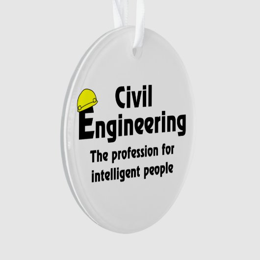 Smart Civil Engineer Ornament (voorkant)