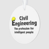 Smart Civil Engineer Ornament (voorkant)
