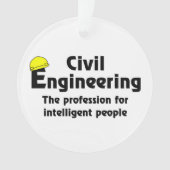 Smart Civil Engineer Ornament (voorkant)