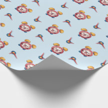Smart Clock Collectie - Blauw inpakpapier