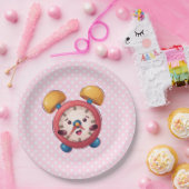 Smart Clock Collectie - roze papieren Borden Papieren Bordje (Feest)