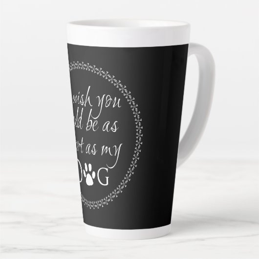 Smart comme mon chien Latte Mug (Angle droit)