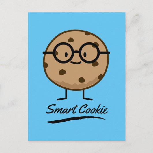 Smart Cookie Chocolate Chip Cookies Glasses Briefkaart (Voorkant)