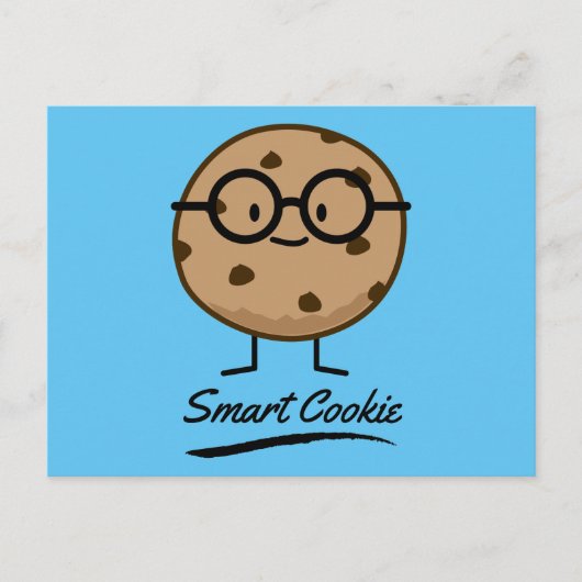 Smart Cookie Chocolate Chip Cookies Glasses Briefkaart (Voorkant)