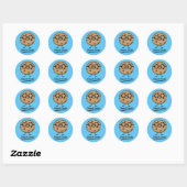 Smart Cookie Chocolate Chip Cookies Glasses Ronde Sticker (Vel)