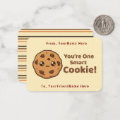 Smart Cookie Cute Classroom Valentine Card Notitiekaartje (Voorkant / Achterkant in situ)