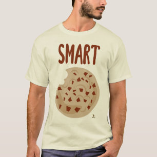 Smart Cookie Funny Dessert Slogan Cartoon T-shirt