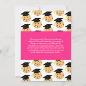 Smart Cookie Graduy Party Invitation Roze Kaart (Achterkant)