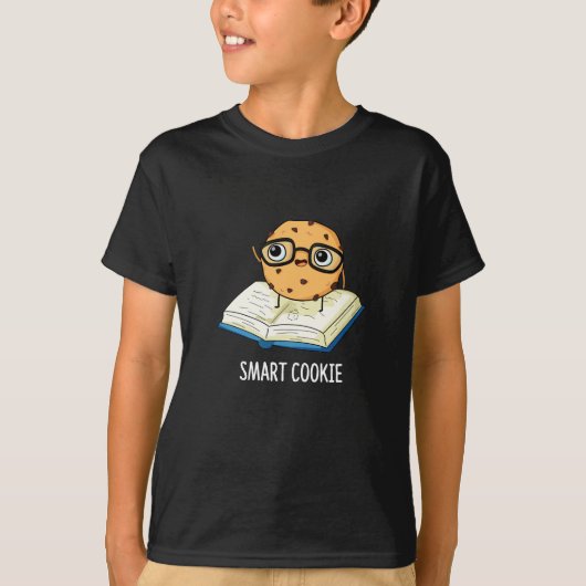 Smart Cookie Grappige Snack Pun Dark BG T-shirt (Voorkant)