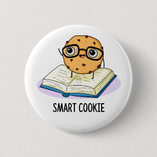 Smart Cookie Grappige Snack Pun Ronde Button 5,7 Cm