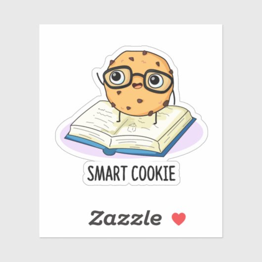 Smart Cookie Grappige Snack Pun Sticker (Vel)