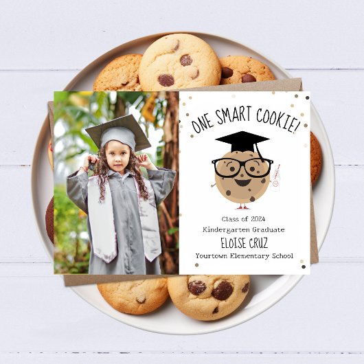 Smart Cookie Photo Kids Graduation Faire-part