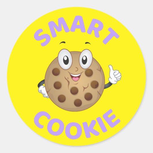Smart Cookie Ronde Sticker (Voorkant)