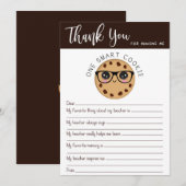 Smart Cookie Teacher Bedankt voor je briefkaart (Voorkant / Achterkant)