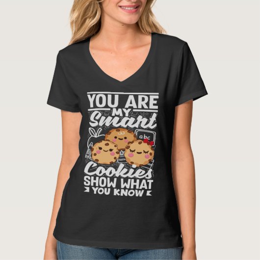 Smart Cookies Show What You Know Testing Day Teach T-shirt (Voorkant)