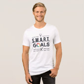 SMART-doelen Tri-Blend Shirt (Voorkant volledig)